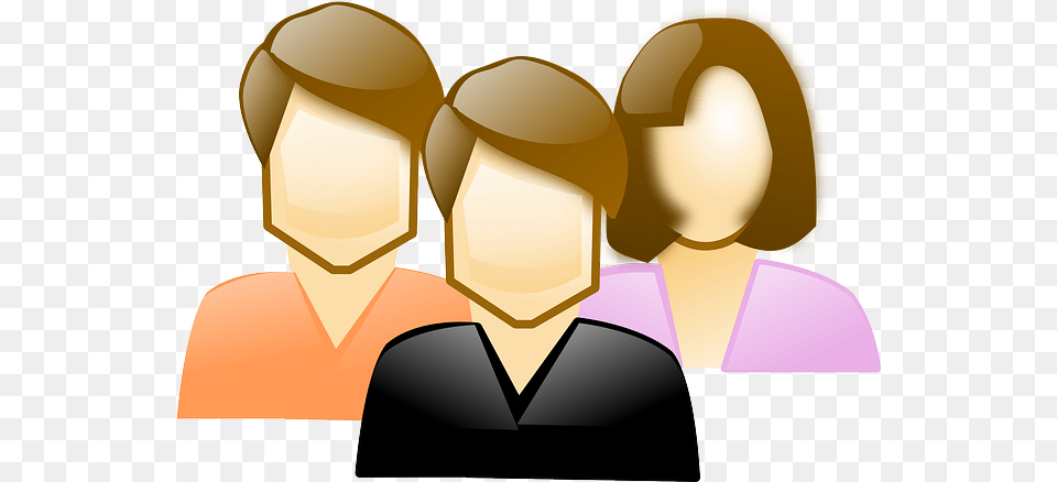 Flat Icon Group Friends Crowd Group Clipart, Person, People, Head, Face Png Image