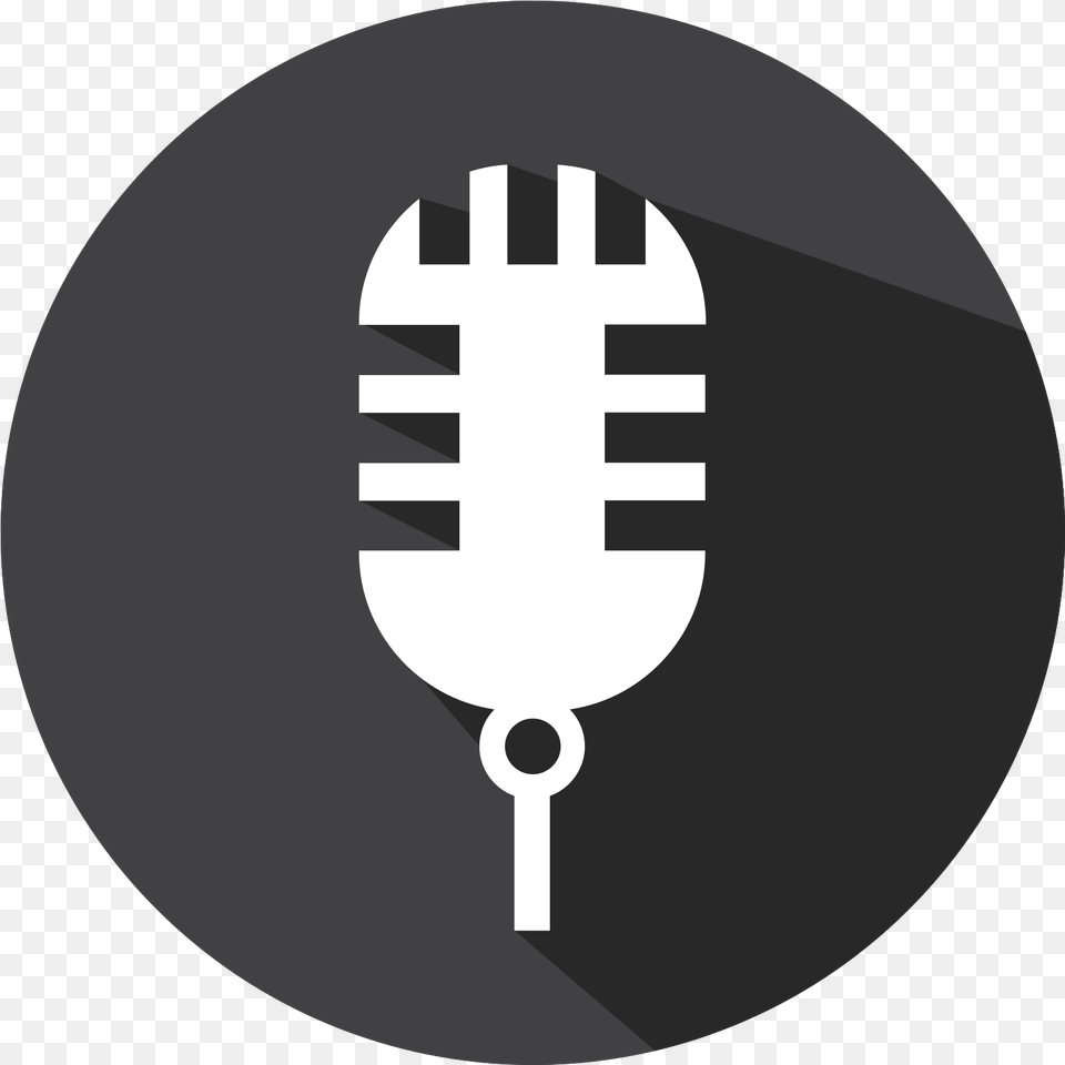 Flat Icon Microphone With Transparent Micrfono Vector Podcast, Electrical Device, Stencil, Astronomy, Moon Png Image