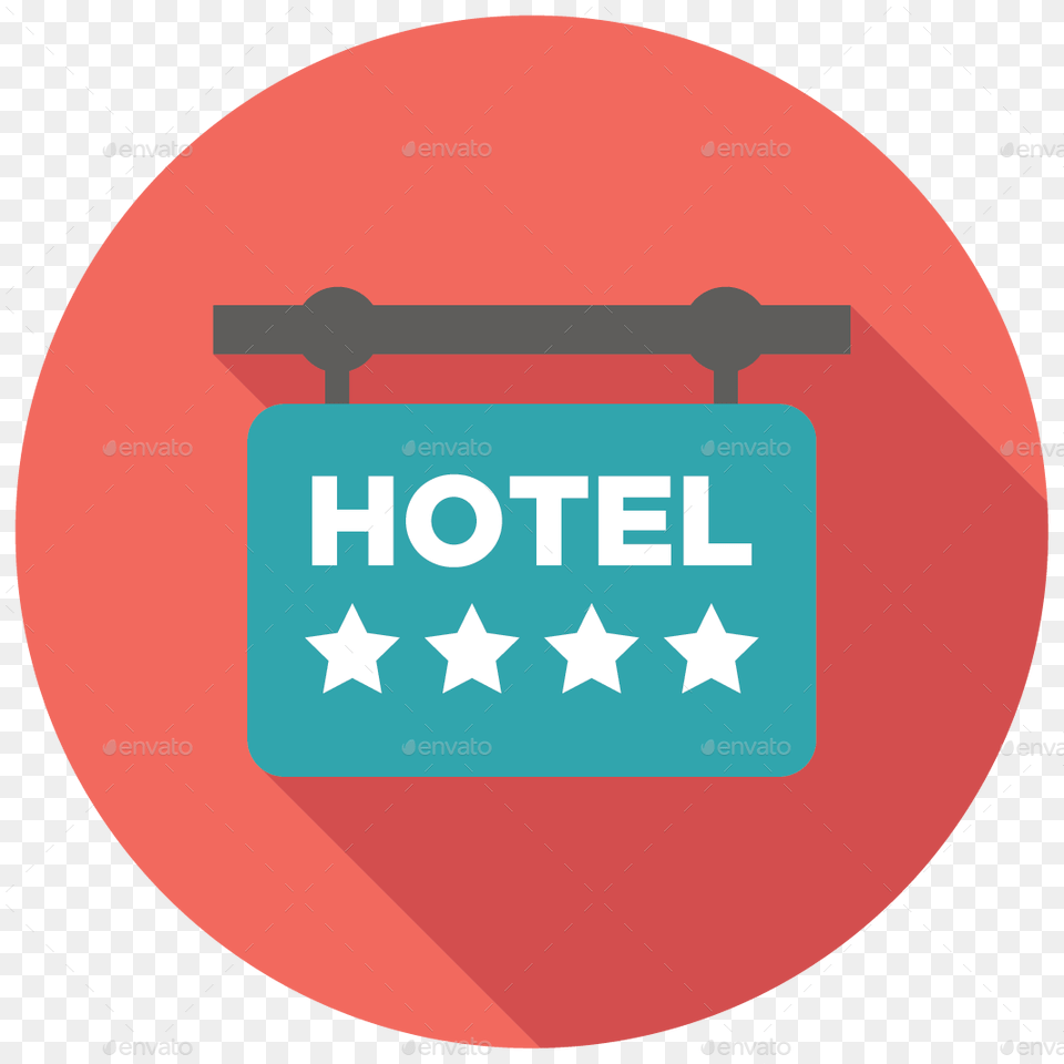 Flat Icons Traveling Hotel Logo Icon, Symbol, Sign, Disk, Text Png