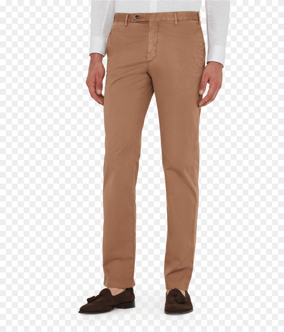 Flat Image Of The Parker Cotton Stretch Trouser Trousers, Clothing, Pants, Khaki, Footwear Free Transparent Png