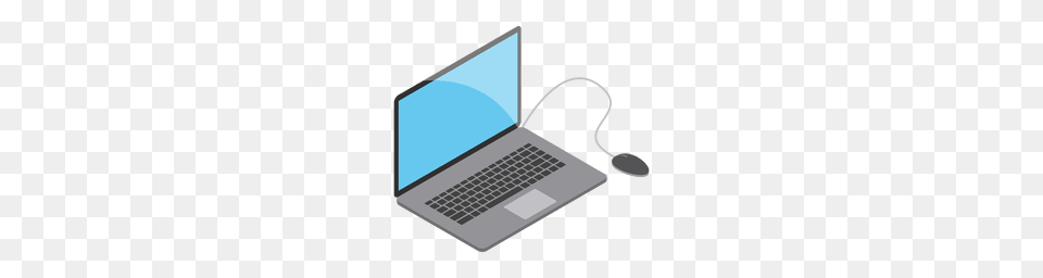 Flat Laptop Icon Illustration, Computer, Pc, Electronics, Hardware Png