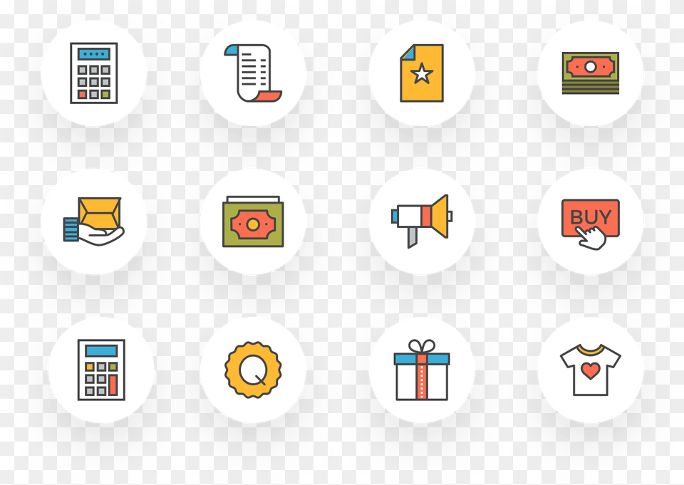 Flat Line Ecommerce Icon Pack From Invision Dot, Text, Number, Symbol, Scoreboard Free Png