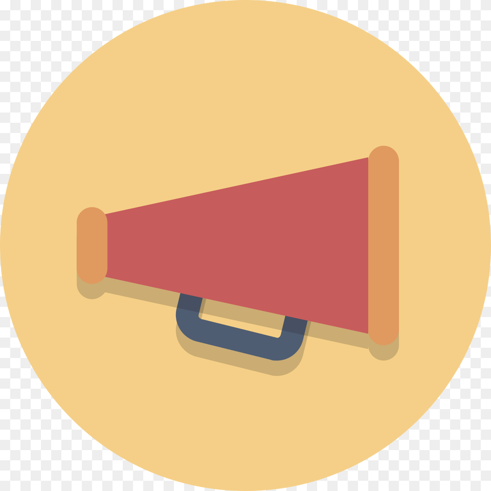 Flat Megaphone Icon, Bag, Disk Png Image