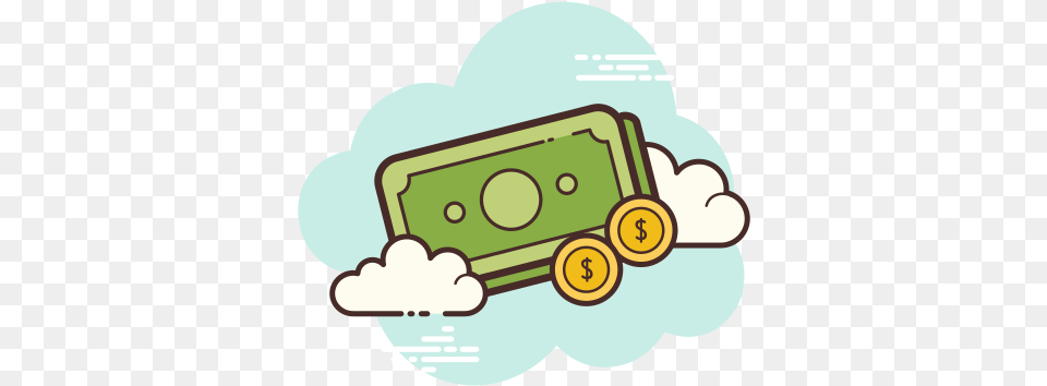 Flat Money Icon Of Cloud Available For Download In Shopping Basket Icon Gif, Device, Grass, Lawn, Lawn Mower Free Transparent Png