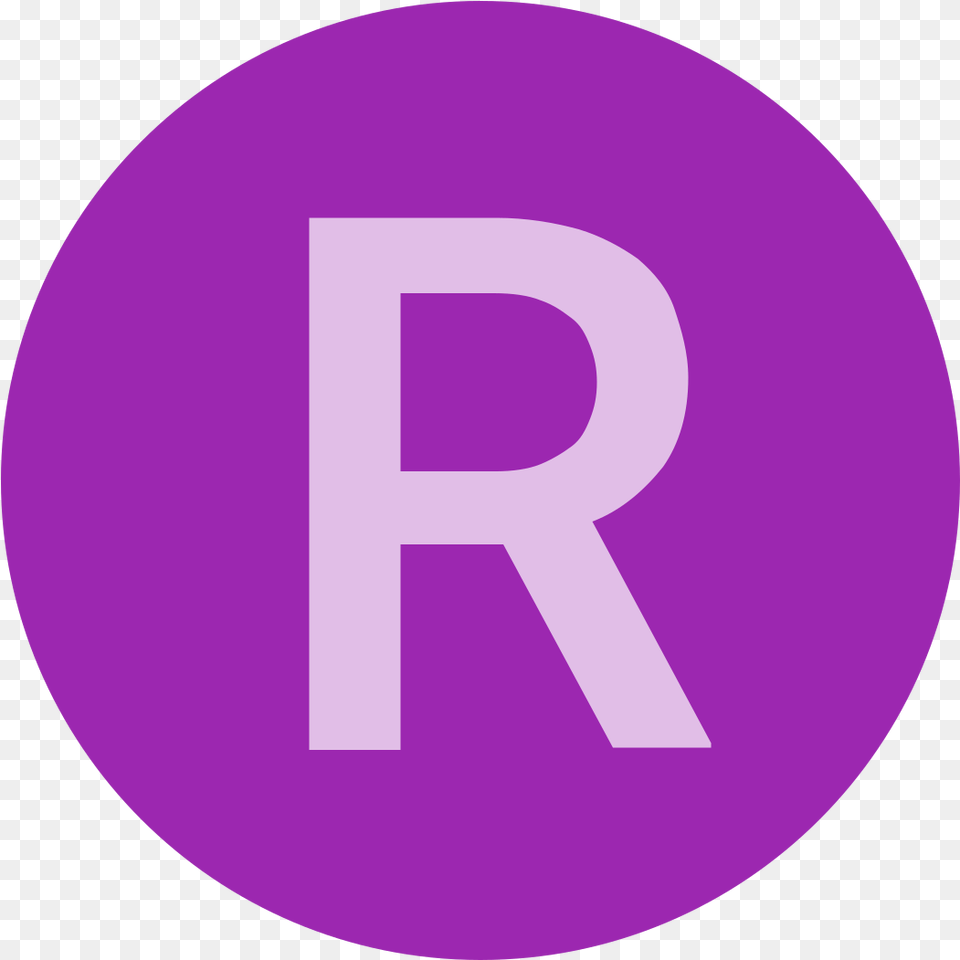 Flat Registered Trademark Registered Trademark Symbol, Purple, Number, Text, Disk Png Image