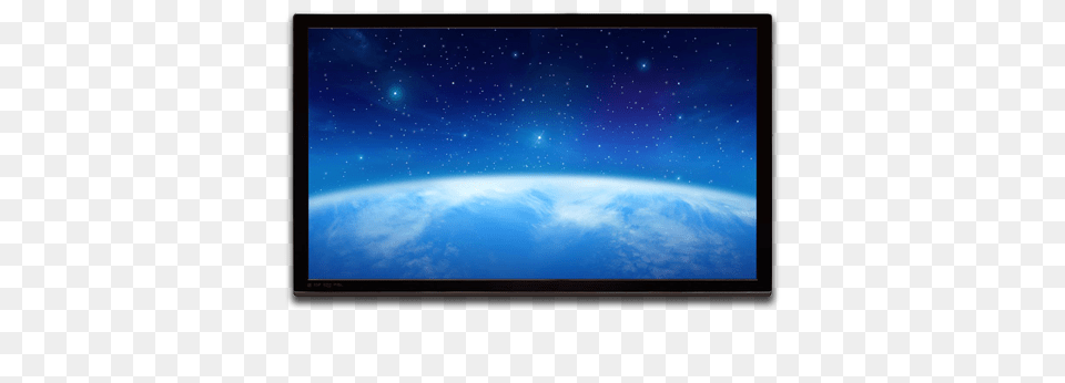 Flat Screen Tv On Wall Image, Computer Hardware, Electronics, Hardware, Monitor Free Png Download