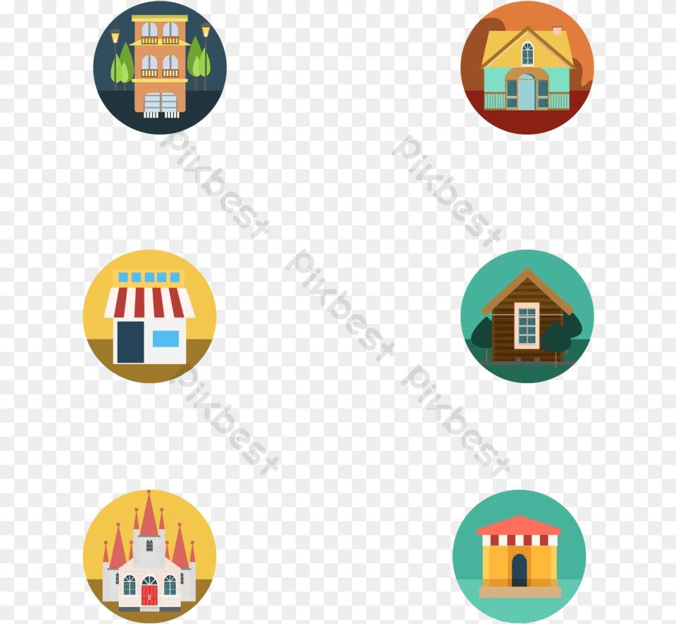 Flat Shop Vector Icon Design Vertical, Neighborhood, Architecture, Outdoors, Nature Free Png Download