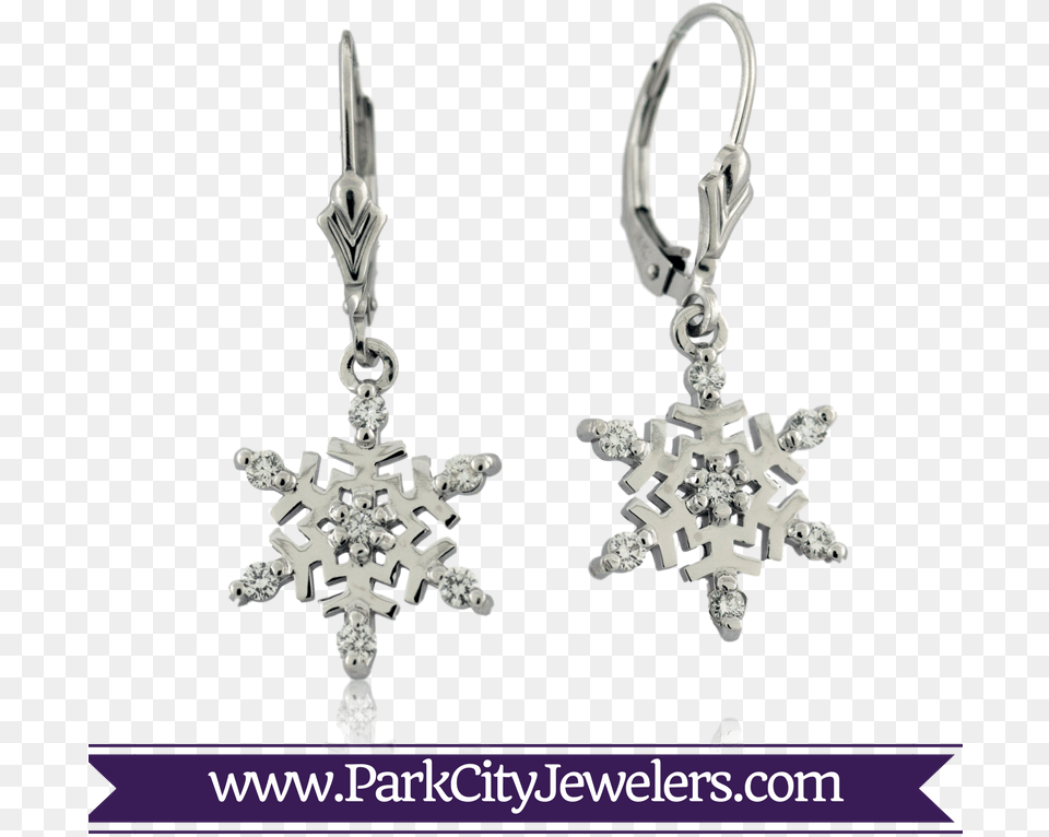 Flat Snowflake Diamond Earrings Snowflake Necklace Gold Diamond, Accessories, Earring, Jewelry Png