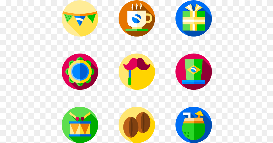 Flat Social Media Icons, Food, Sweets Png