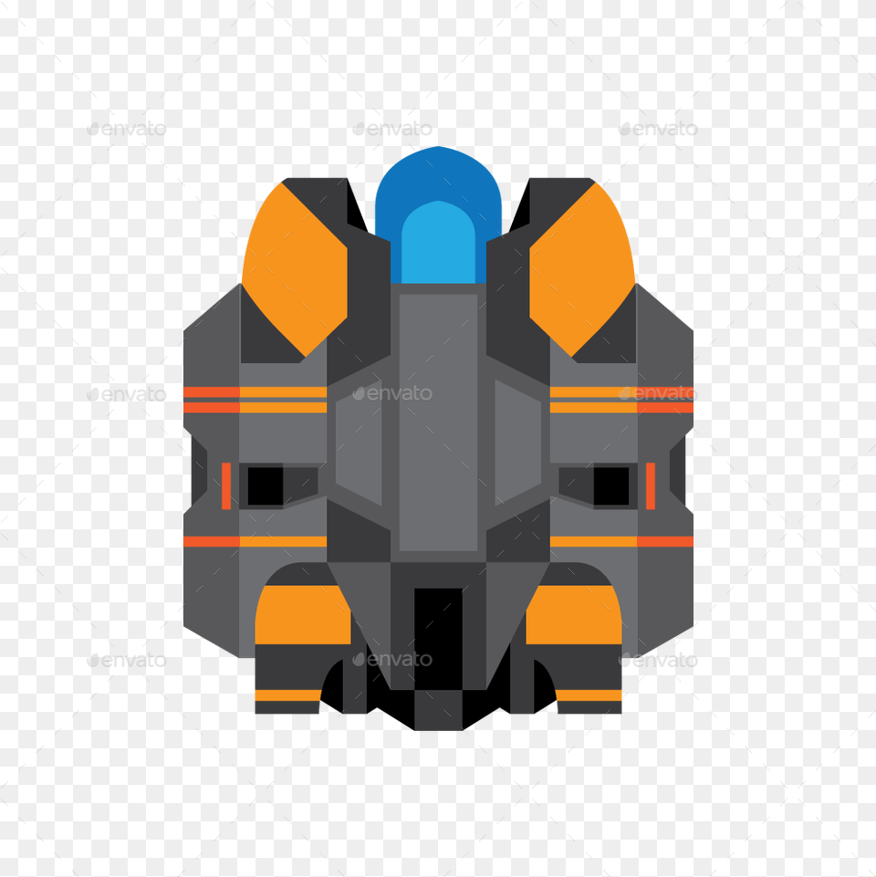 Flat Sprites By Mii Design Graphicriver Vector Spaceship Sprite, Aircraft, Transportation, Vehicle, City Free Png Download