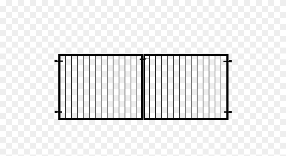 Flat Top Driveway Gates, Fence, Gate Free Png Download