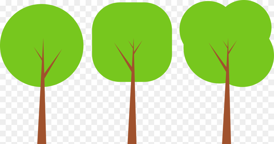 Flat Tree Icons, Leaf, Plant, Food, Produce Free Png