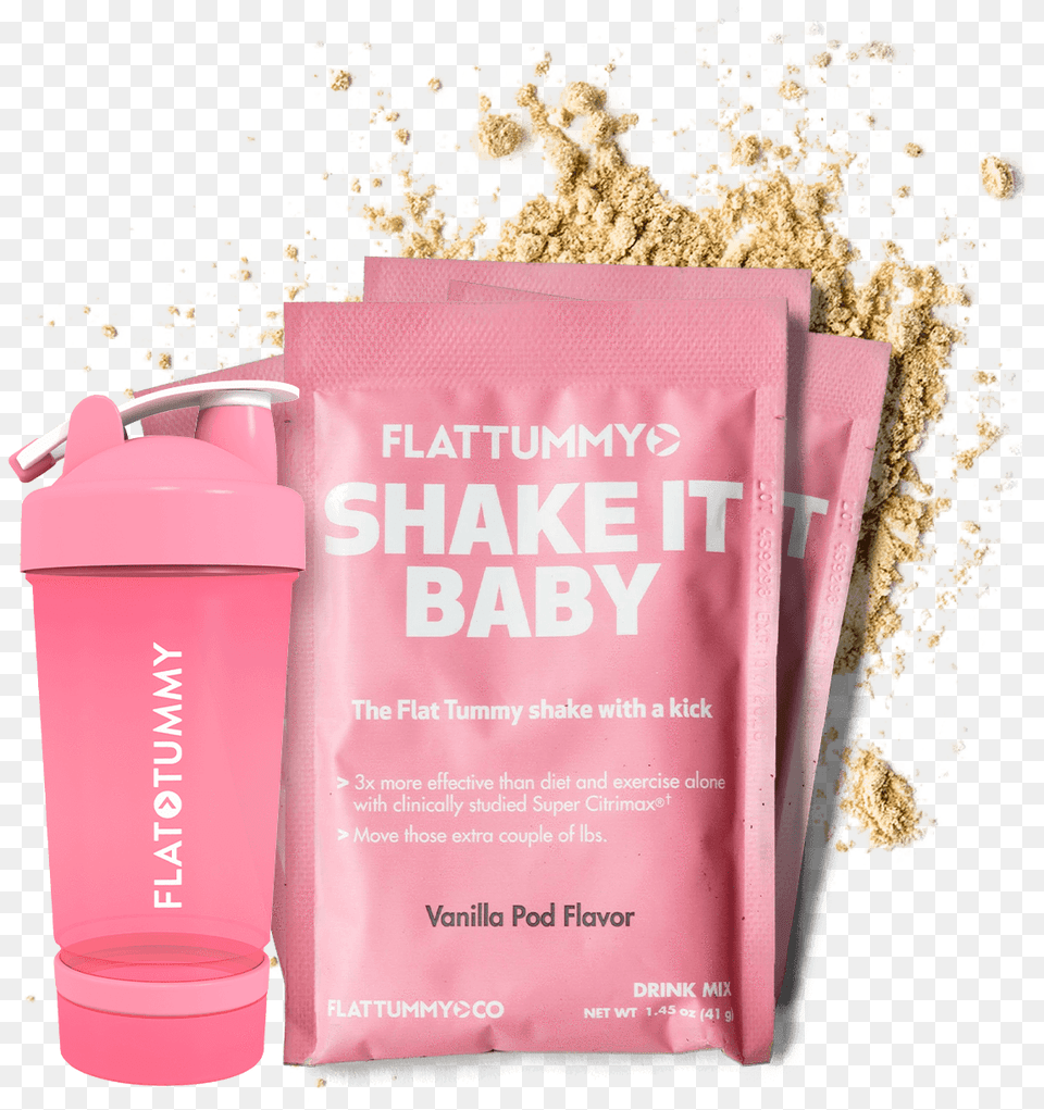 Flat Tummy Shakes, Advertisement, Bottle, Shaker, Powder Free Png Download