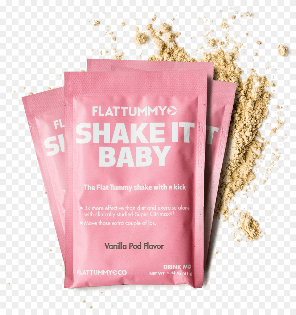 Flat Tummy Shakes Flat Tummy Co Shake It Baby, Powder, Advertisement, Food, Flour Png Image