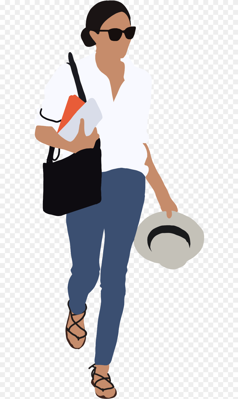 Flat Vector People, Clothing, Pants, Hat, Adult Png