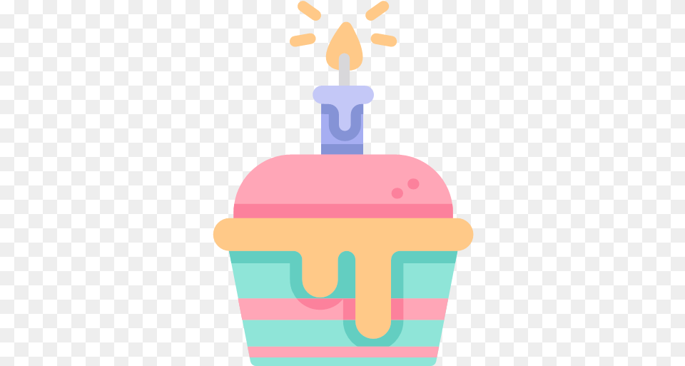 Flat Version Svg Muffin Icon Birthday Icons 320, Cream, Dessert, Food, Ice Cream Png Image