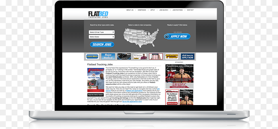 Flatbed Trucking Jobs Gadget, File, Webpage, Person, Computer Png
