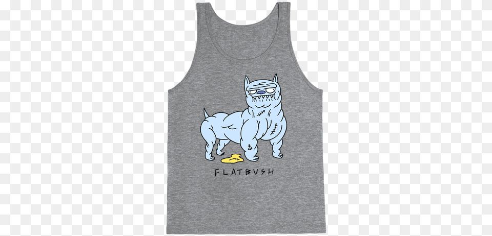 Flatbush Pitbull Tank Top Happiness Is Camping With My Dog Tank Top Funny Tank, Clothing, Tank Top, Animal, Cat Free Transparent Png