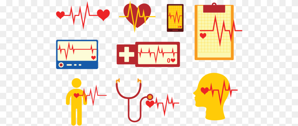 Flatline Icons Vector Heart Rate, Person, First Aid Png Image