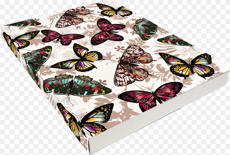 Flatline Sketchbook Vintage Butterflies Free Png