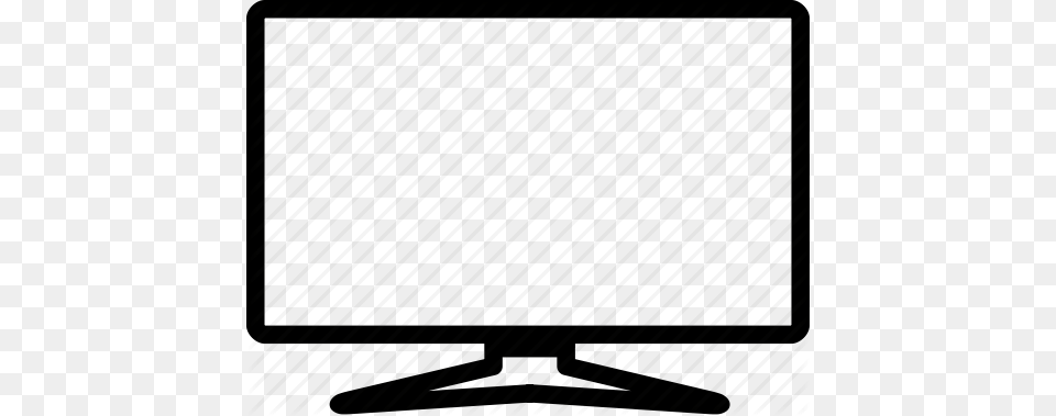 Flatscreen Lcd Monitor Tv Icon, Computer Hardware, Electronics, Hardware, Screen Free Png Download