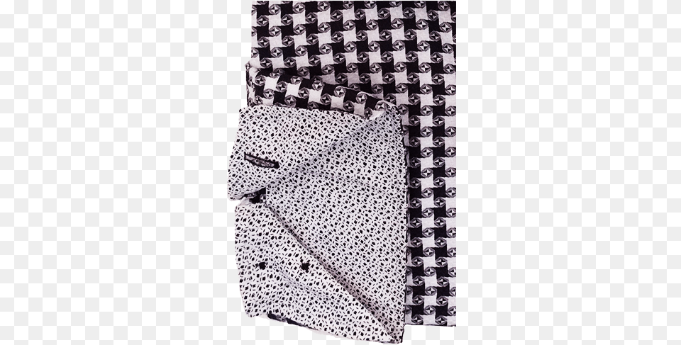 Flawless Fit Semi Spread Collar White Amp Black Swirls Woman39s Small Utility Cloth Servilleta, Accessories, Bag, Clothing, Handbag Free Png Download