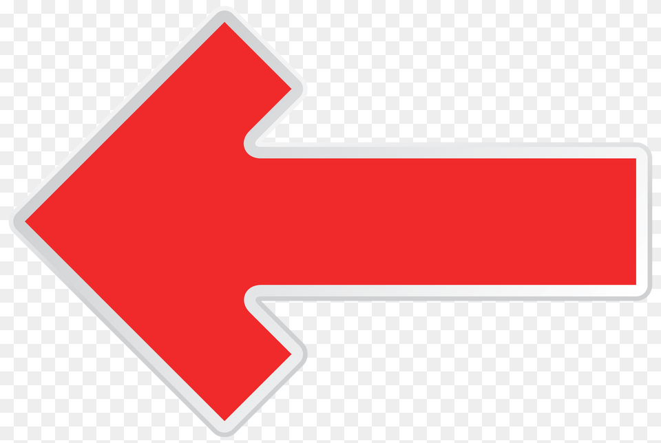 Flche Rouge Meilleur Red Left Arrow, Logo, Sign, Symbol, First Aid Free Png