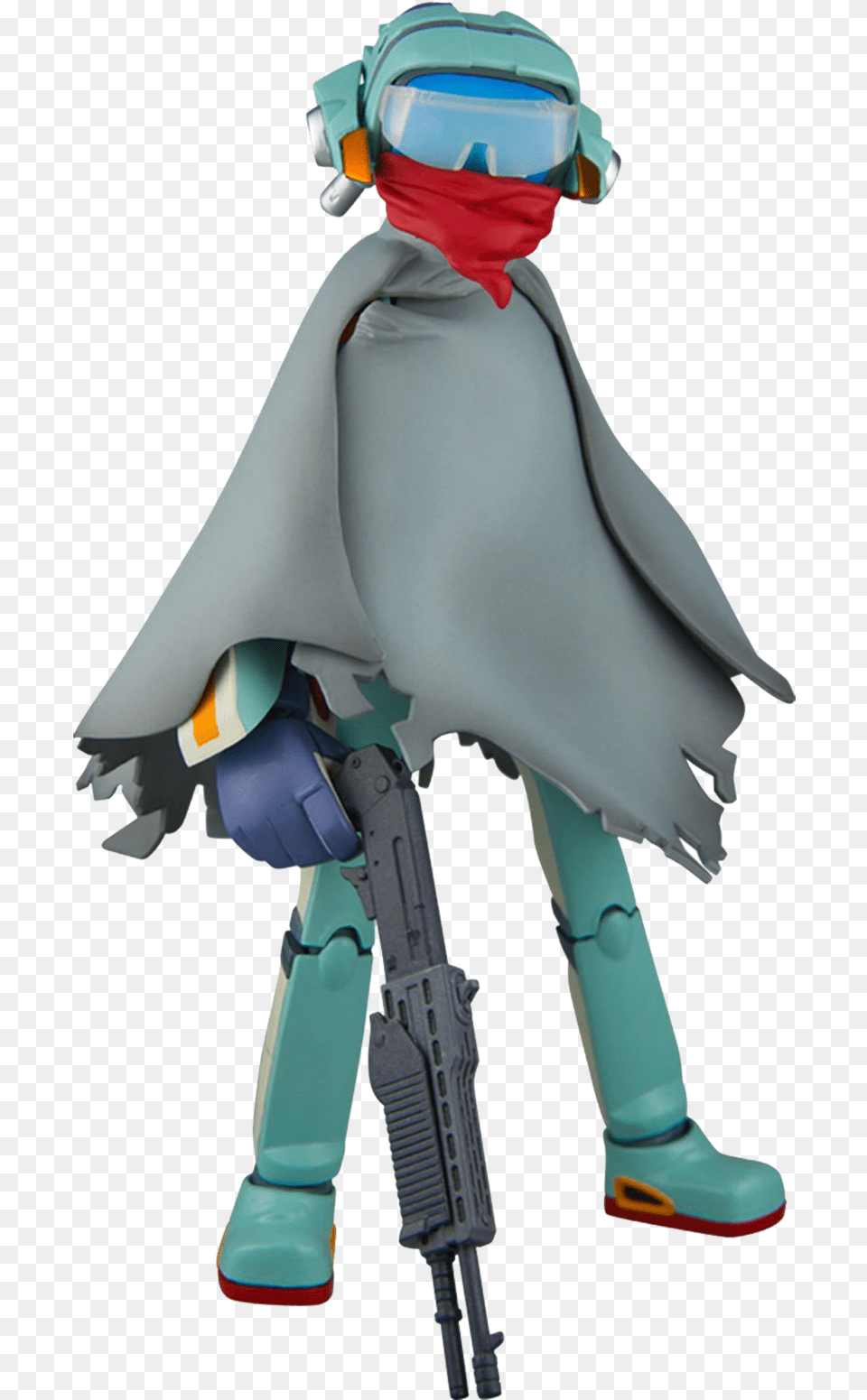 Flcl Figure, Cape, Clothing, Gun, Weapon Free Transparent Png