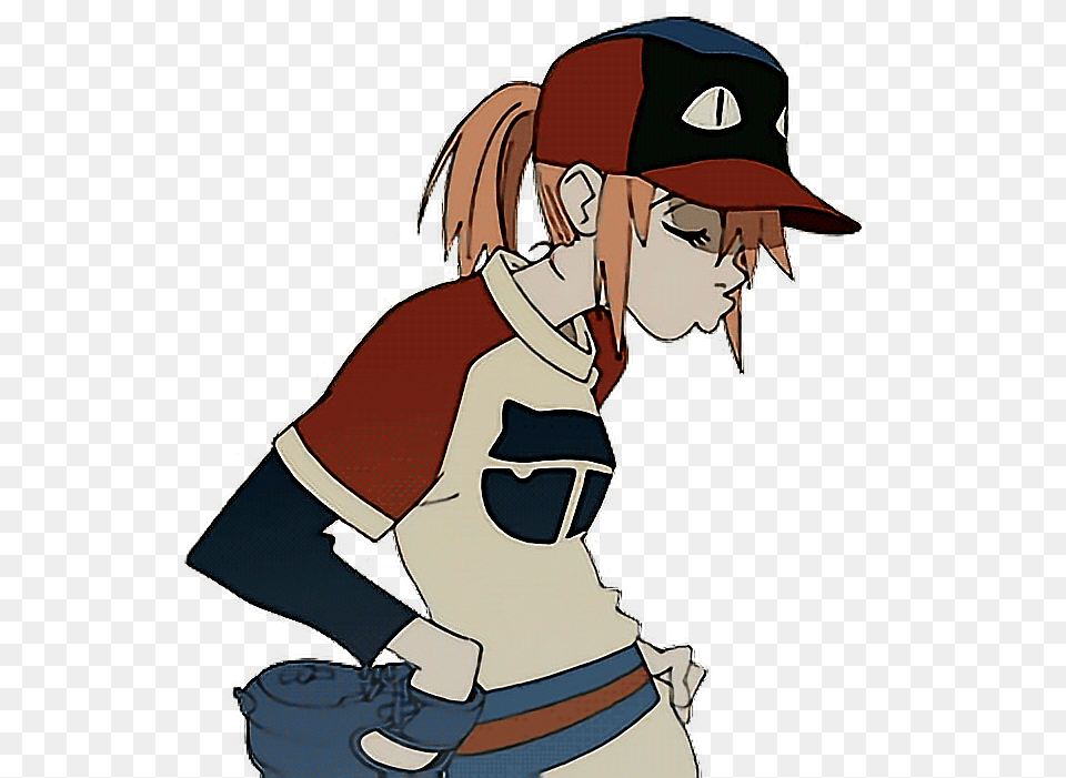 Flcl Foolycooly Haruko Anime Sticker Icon Animes Girl Gif, Publication, Book, Comics, Person Png