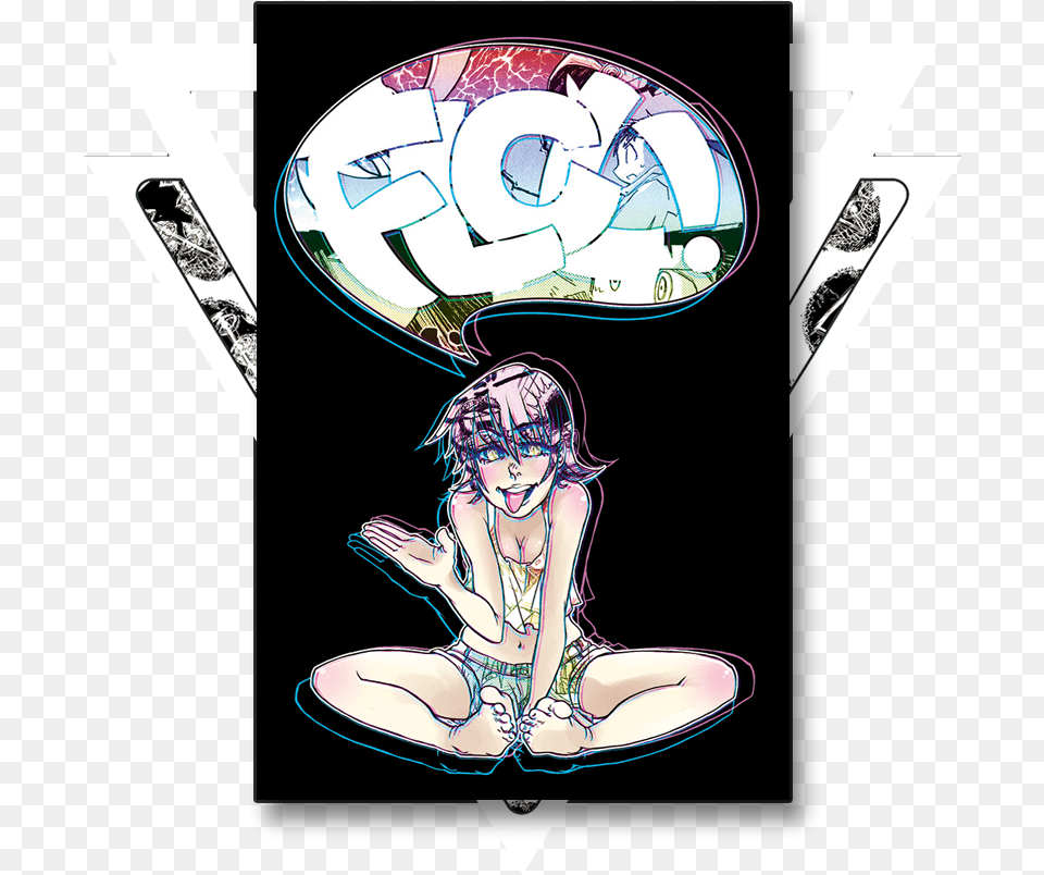 Flcl Print Flcl, Publication, Book, Comics, Adult Free Transparent Png