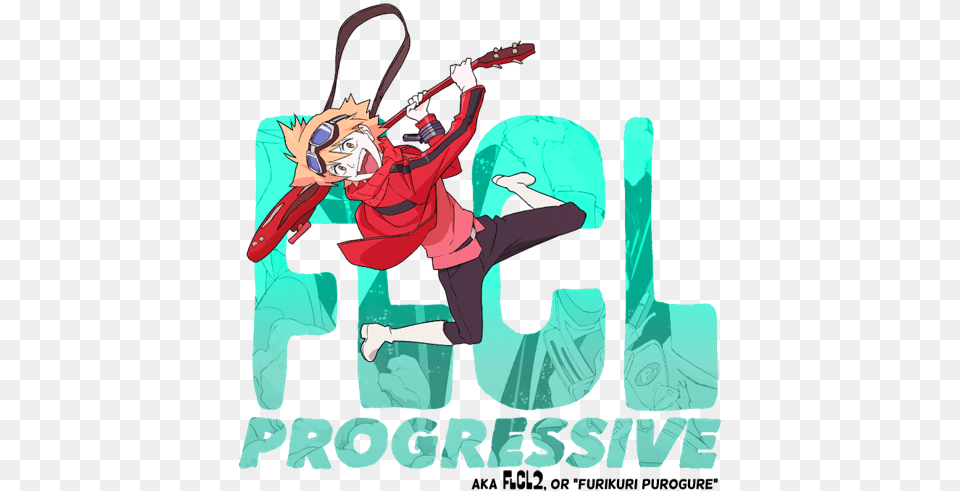 Flcl Progressive, Book, Comics, Publication, Person Free Png Download