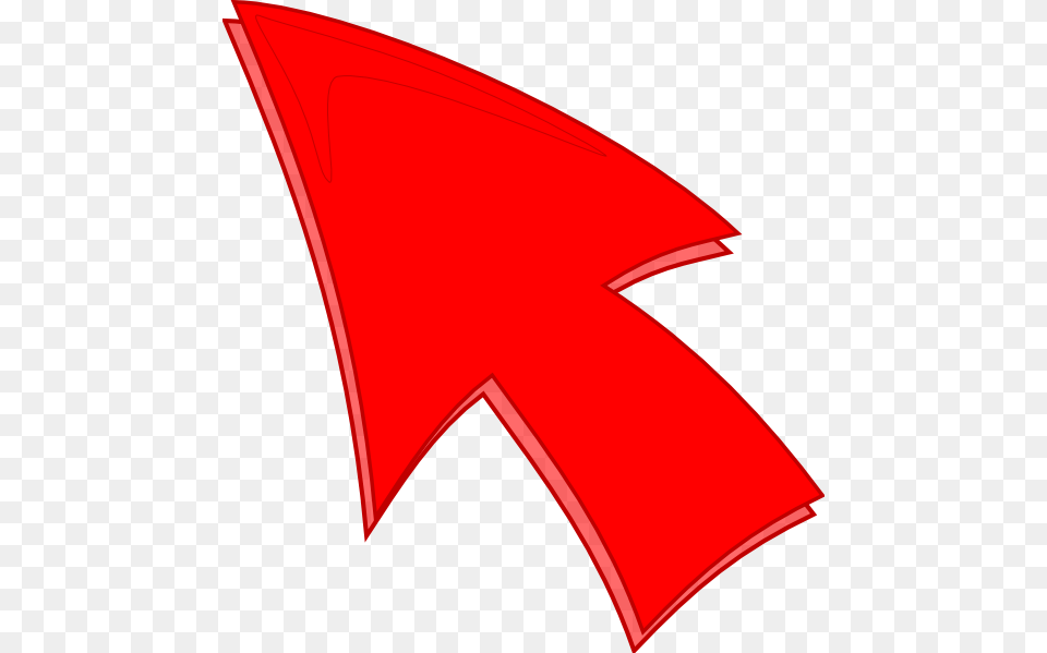 Flecha De Mouse Rojo Arrow Pointer, Logo, Symbol, Rocket, Weapon Free Png Download