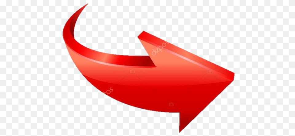 Flecha Roja Curva Sf, Logo, Art Free Png