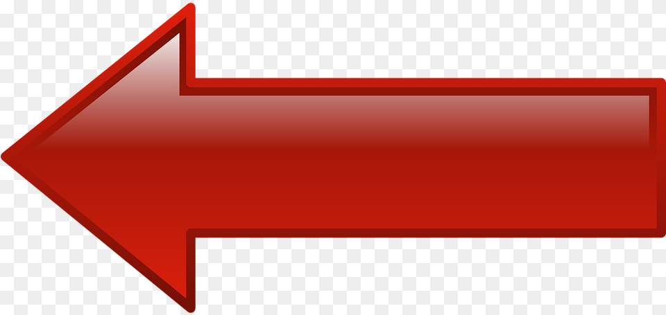 Flecha Roja Red Arrow Pointing Left, Weapon, Symbol, Arrowhead Free Transparent Png