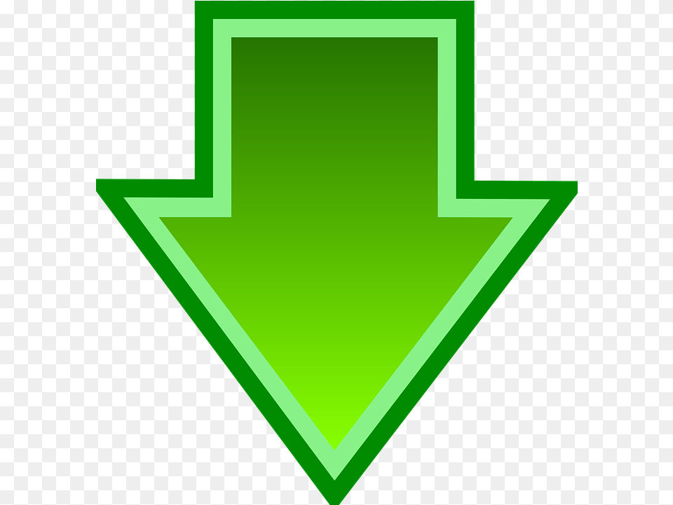 Flechapng Flecha Descargar Archivo Brillante Verde Green Down Arrow, Symbol Png