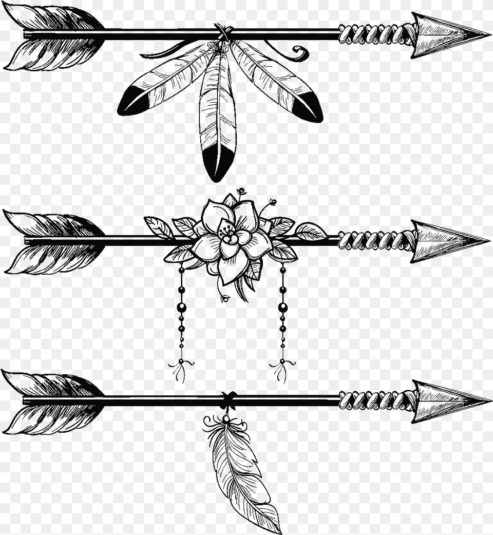 Fleche Indienne Dessin Tatouage, Outdoors, Nature Png