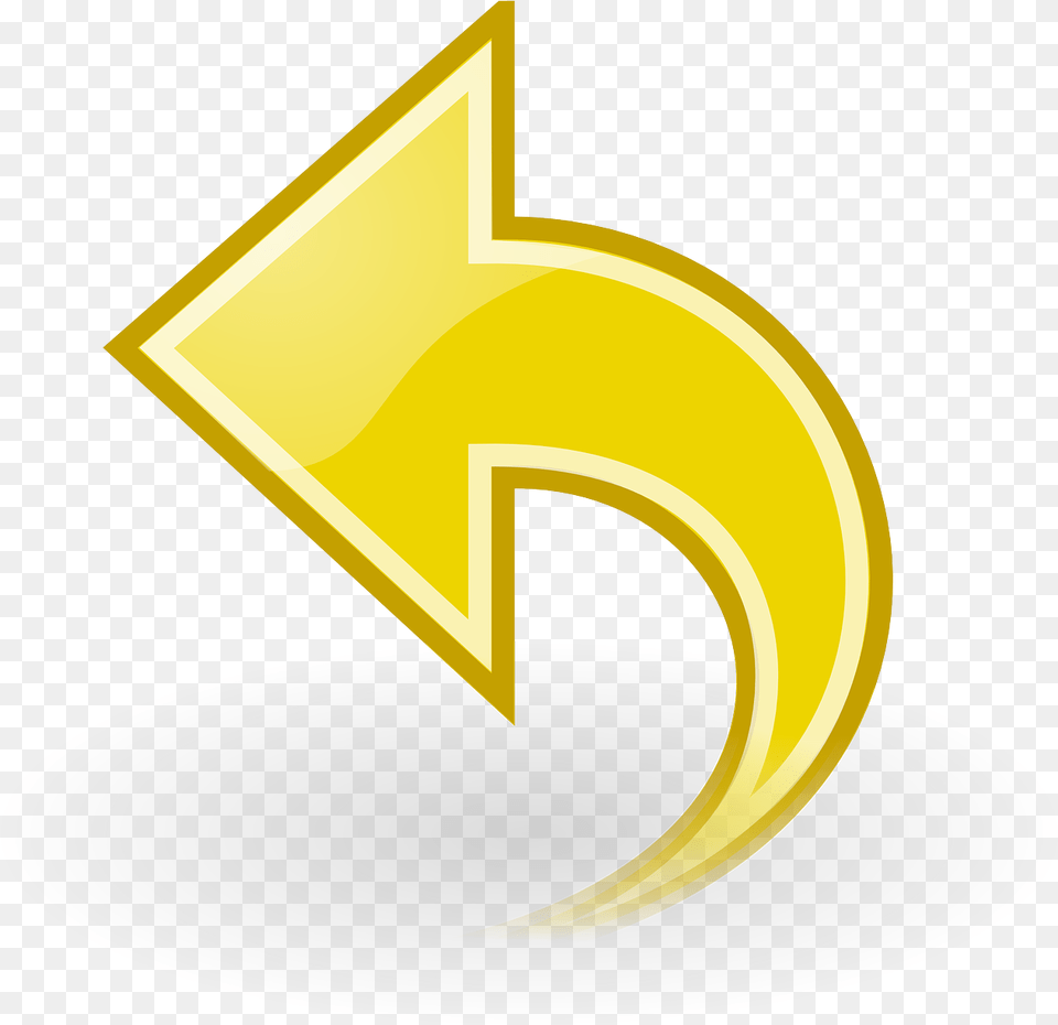 Fleche Jaune Yellow Curved Arrow, Symbol, Logo, Text, Number Free Png Download