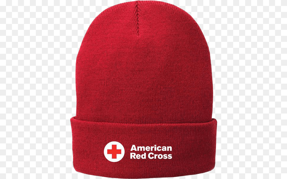Fleece Lined Knit Cap Red Cross, Clothing, Hat, First Aid, Logo Png Image