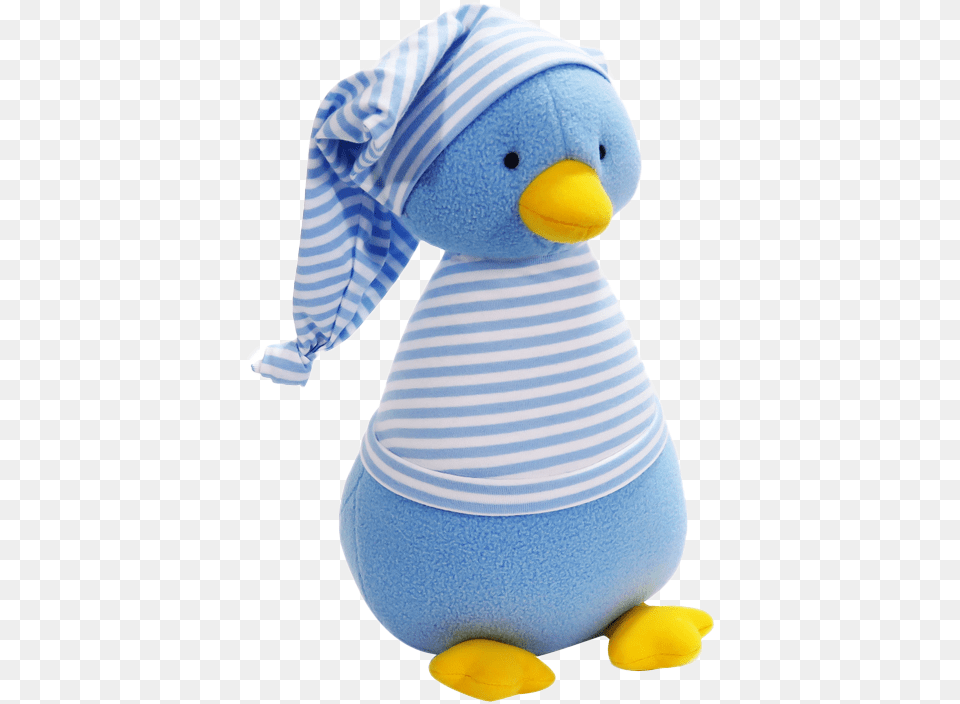 Fleece Penguin Pale Blue Stripe T Shirt Soft Toy Toy, Plush, Clothing, Hat, Doll Png