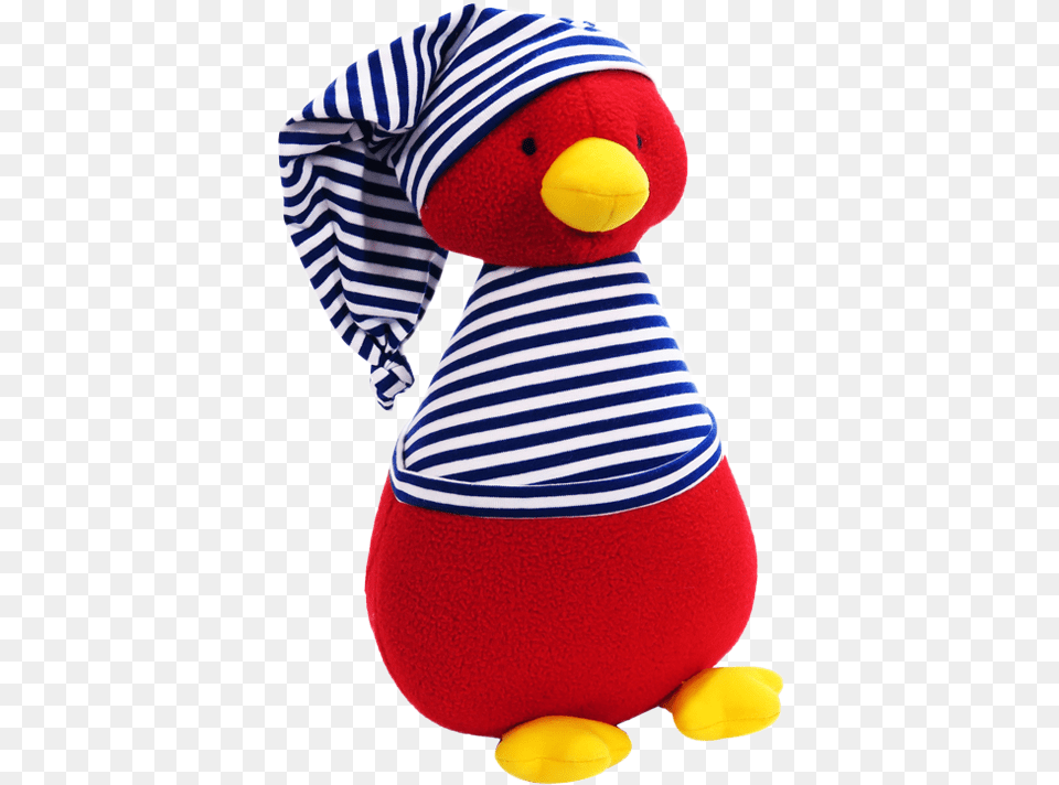 Fleece Penguin Royal Stripe T Shirt Soft Toy Toy, Plush Free Transparent Png