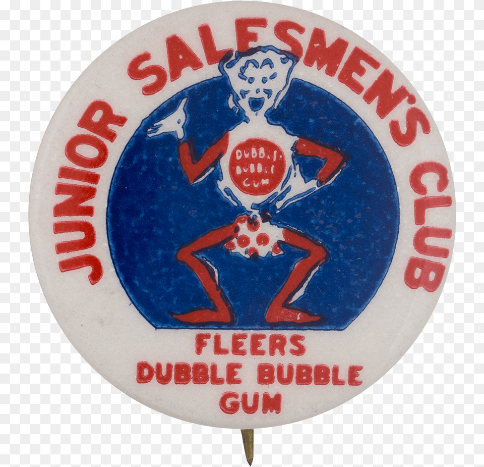 Fleers Dubble Bubble Gum Junior Salesmen S Club Club Badge, Logo, Symbol, Baby, Person Free Png