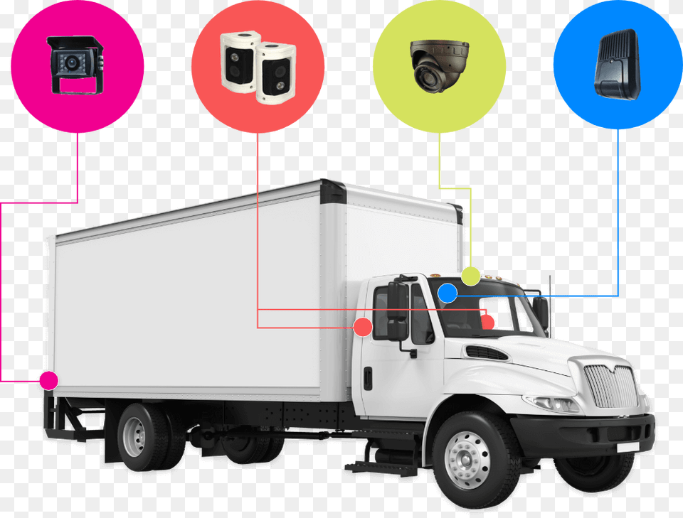 Fleet Vehicle Camera System, Moving Van, Trailer Truck, Transportation, Truck Png