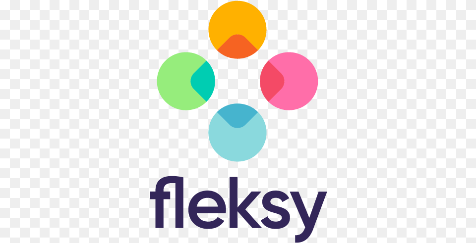 Fleksy Stacked Lockup Colour Graphic Design, Light, Sphere, Traffic Light Free Png Download