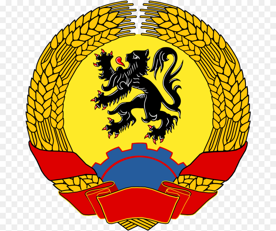 Flemish Communist Coa Drapeau Flamand Et Flamingant, Emblem, Symbol, Logo, Person Free Transparent Png