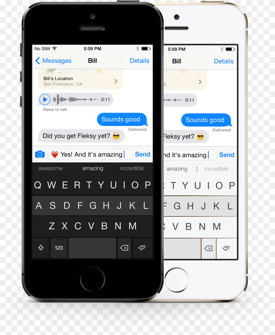 Flesky Get Black Keyboard On Iphone Ios, Electronics, Mobile Phone, Phone, Text Png