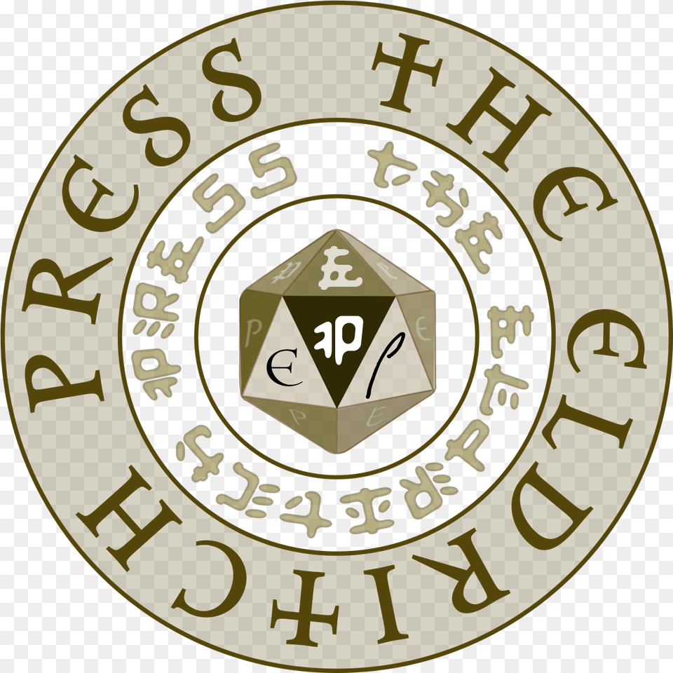 Fletcher Haug Founder Of The Eldritch Press Language, Disk, Logo, Badge, Symbol Png Image