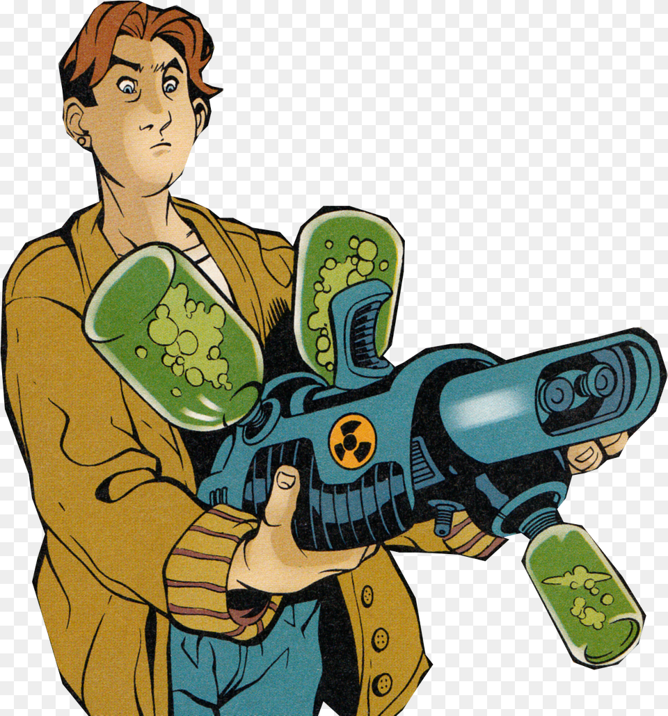 Fletcher Traynor Just Before He Became Biohazard Cartoon, Person, Book, Comics, Publication Png Image