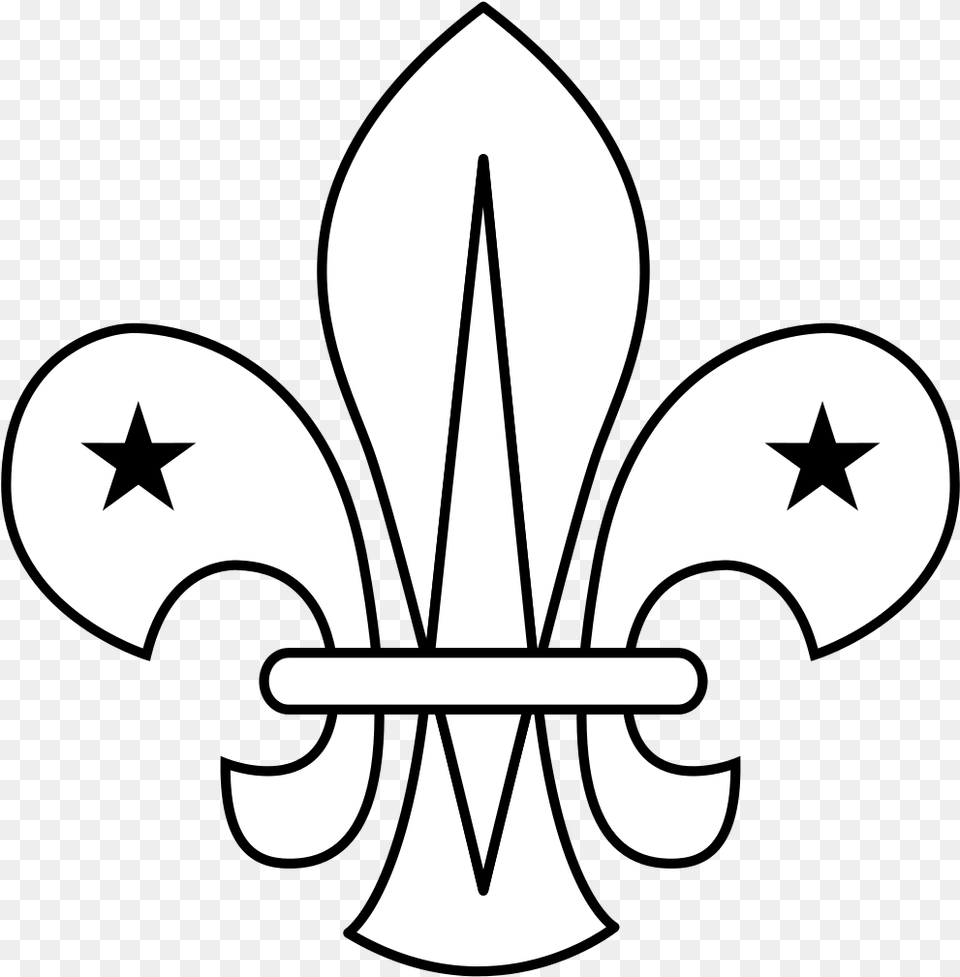 Fleur De Lis Coloring Pages Scout Fleur De Lis, Symbol, Emblem Free Png Download