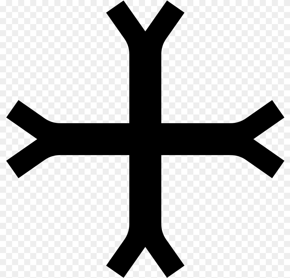 Fleur De Lis Cross Cross Of St James, Gray Png Image