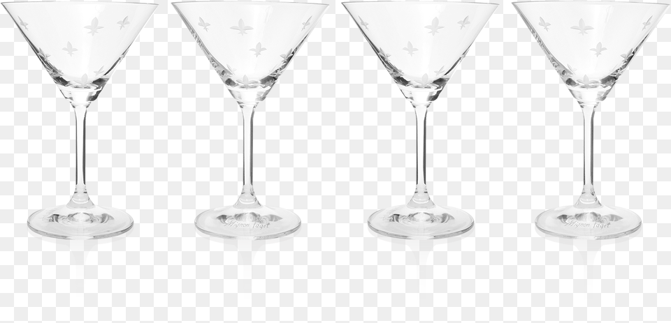 Fleur De Lis Crystal Martini Glasses Martini Glass, Alcohol, Beverage, Cocktail, Liquor Png Image